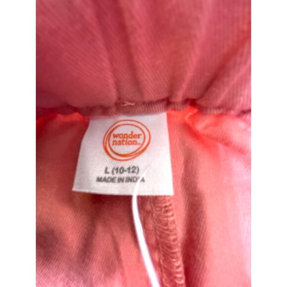 Wonder Nation Girls Shorts Elastic Waist Tie Pockets Orange Size L 10-12 NWT - Picture 5 of 7